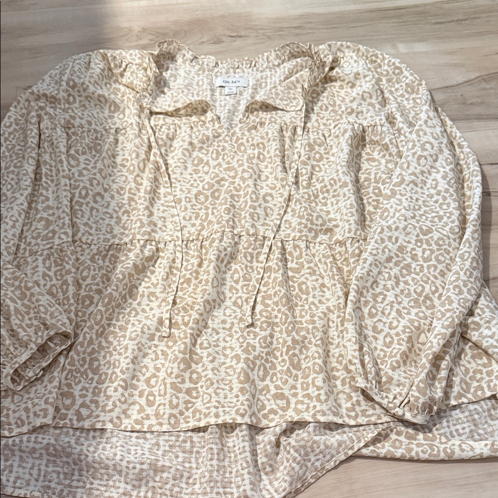 Leopard Print Blouse